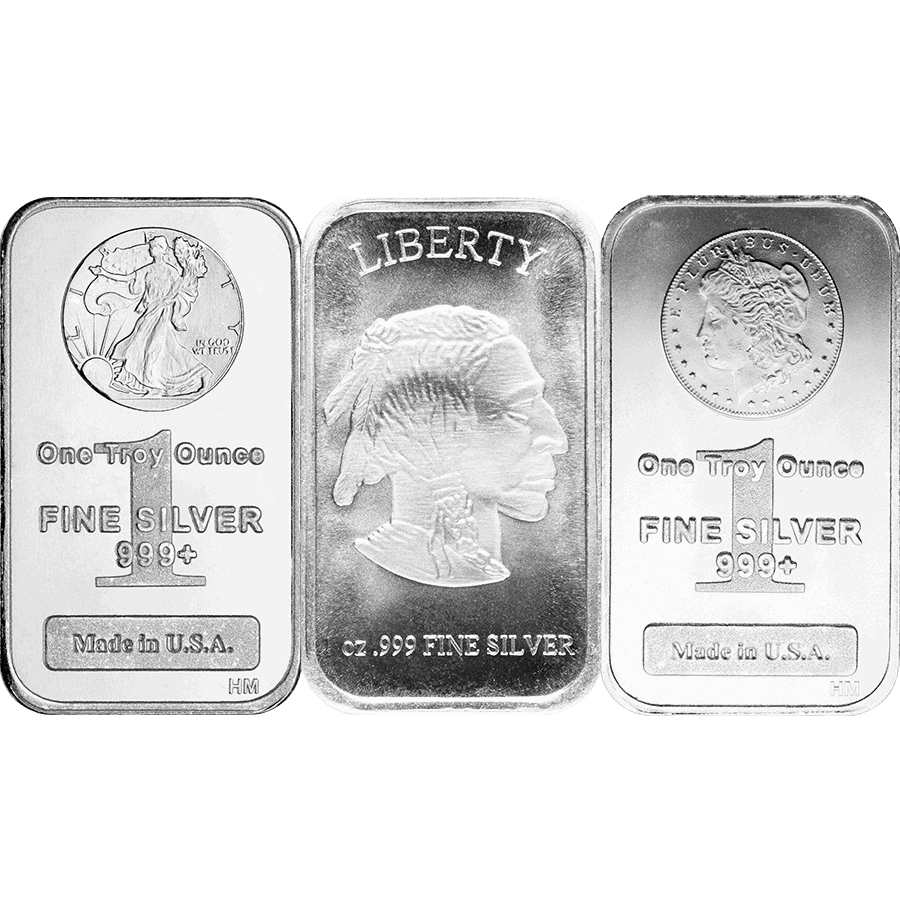 1 OZ SILVER BAR .999 FINE SILVER