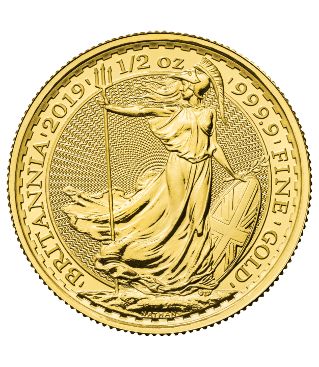 1/2 OZ GREAT BRITAIN GOLD BRITANNIA