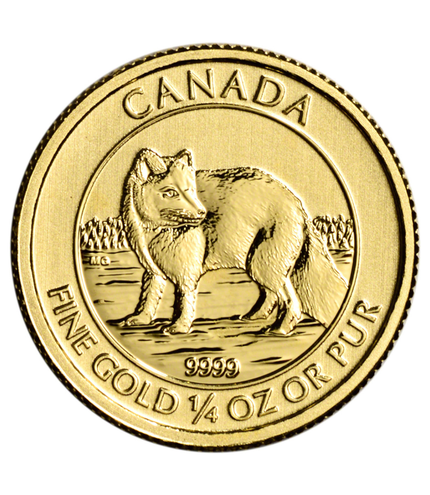 2014 1/4 OZ CANADIAN GOLD ARCTIC FOX