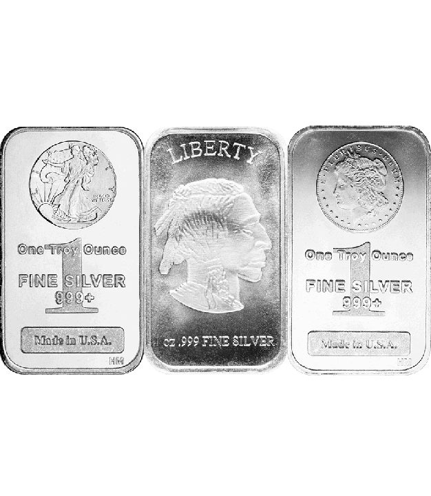 1 OZ SILVER BAR .999 FINE SILVER