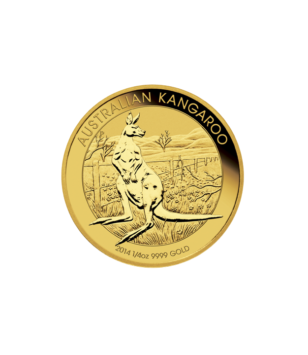 1/4 OZ AUSTRALIAN GOLD KANGAROO (IN PLASTIC)