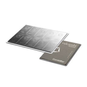 100 GRAM SILVER COMBI BAR VALCAMBI  10 x 10