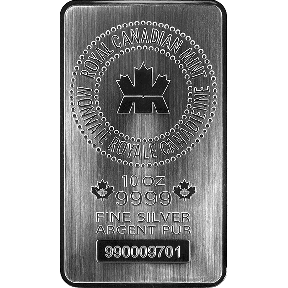 10 OZ SILVER BAR ROYAL CANADIAN MINT