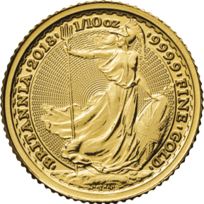 1/10 OZ GREAT BRITAIN GOLD BRITANNIA