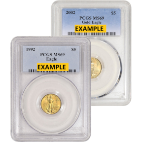 1/10 OZ AMERICAN GOLD EAGLE PCGS69