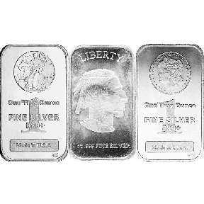 1 OZ SILVER BAR .999 FINE SILVER