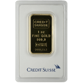 1 OZ GOLD BAR CREDIT SUISSE