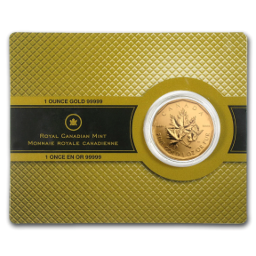 2007 1 OZ CANADIAN GOLD MAPLE LEAF .99999 FINE