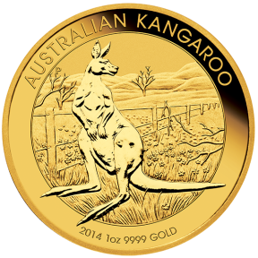 1 OZ AUSTRALIAN GOLD KANGAROO (IN PLASTIC)