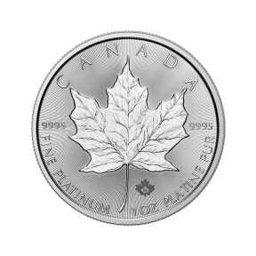 2025 1 OZ CANADIAN PLATINUM MAPLE LEAF