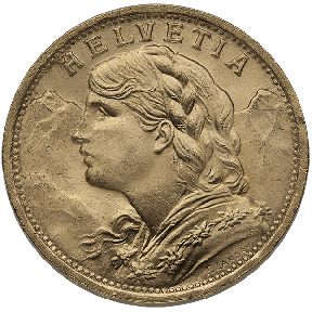 20 FRANC SWISS GOLD COIN