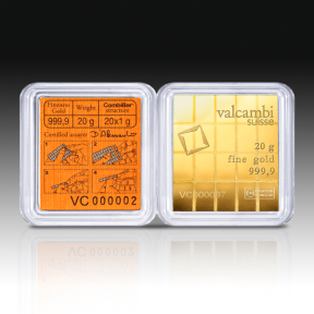20 GRAM GOLD COMBI BAR VALCAMBI