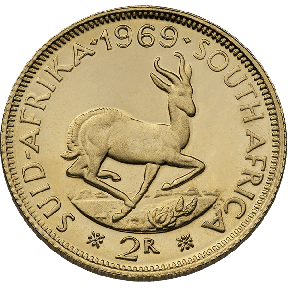 2 RAND SOUTH AFRICAN GOLD COIN