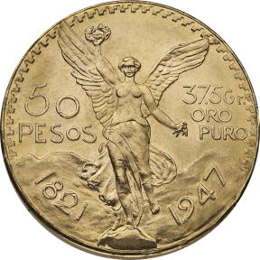 50 PESO MEXICAN GOLD COIN
