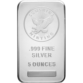 5 OZ SUNSHINE SILVER BAR