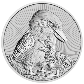2020 2 OZ PIEDFORT AUSTRALIAN SILVER KOOKABURRA MOTHER AND BABY