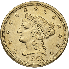 $2.5 U.S. GOLD LIBERTY BU