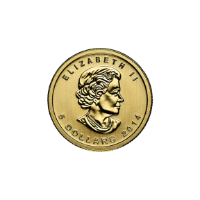 1/10 OZ CANADIAN GOLD MAPLE LEAF (IN PLASTIC)