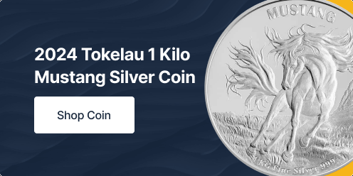 2024 Tkelau 1 Kilo Mustang Silver Coin