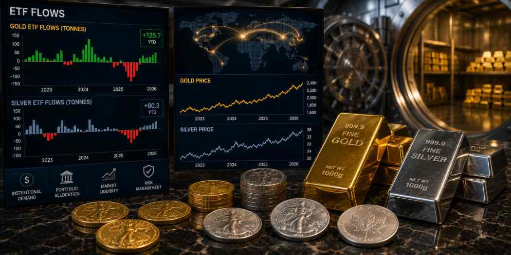 Gold ETF Flows and Silver Demand in Metals Markets