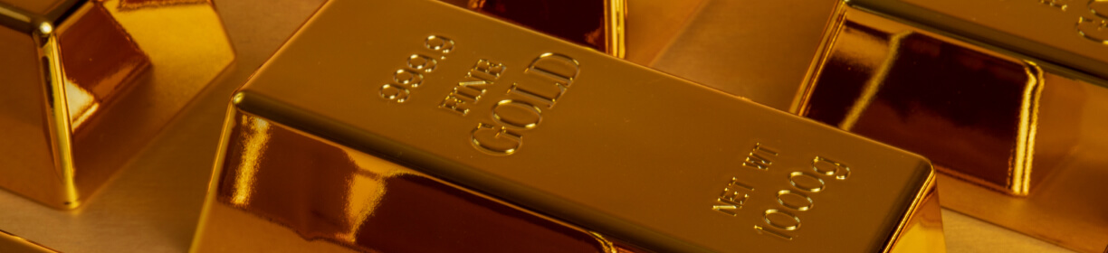 Close up shot of shiny gold coins